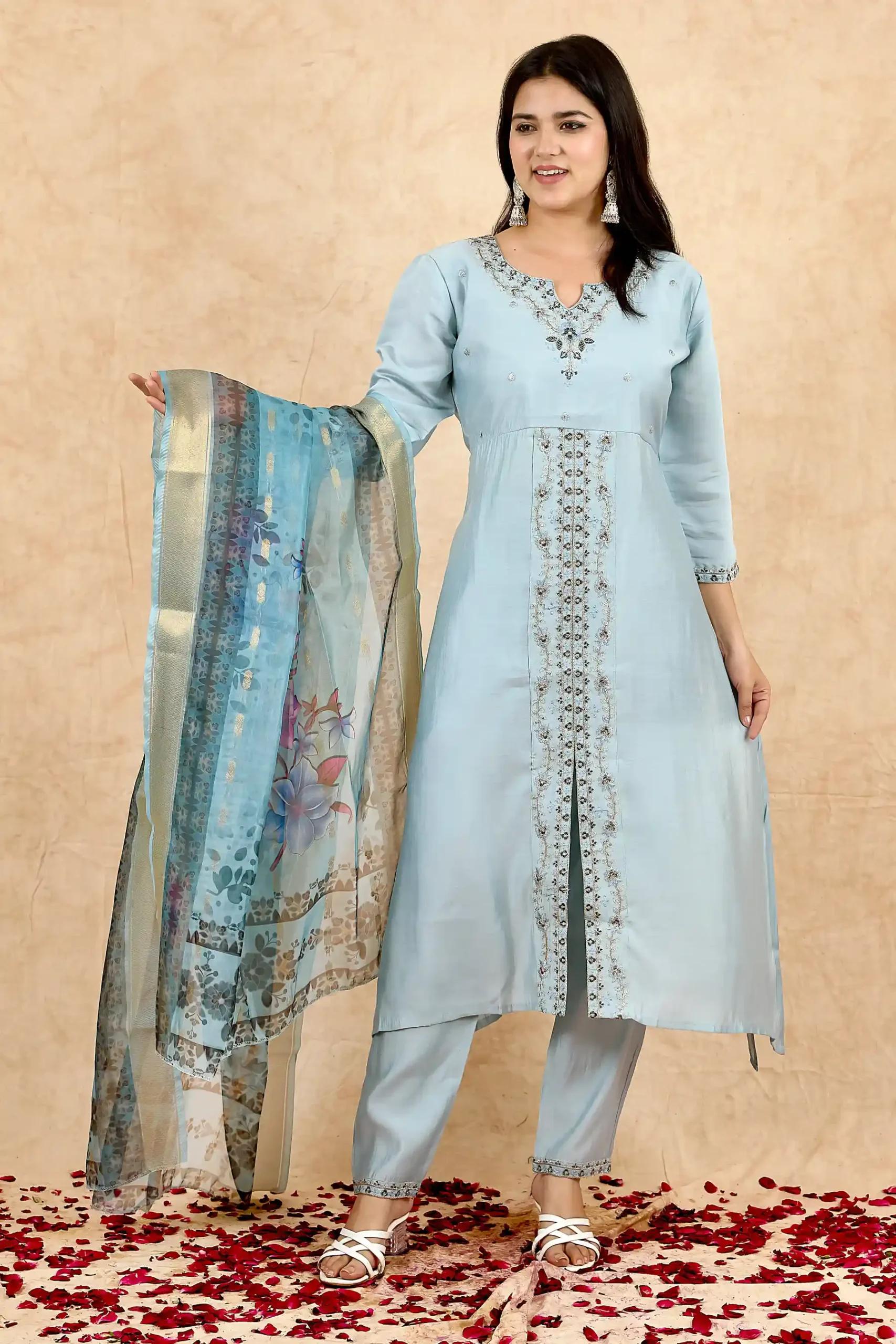 Neelpari Embellished Kurta Set