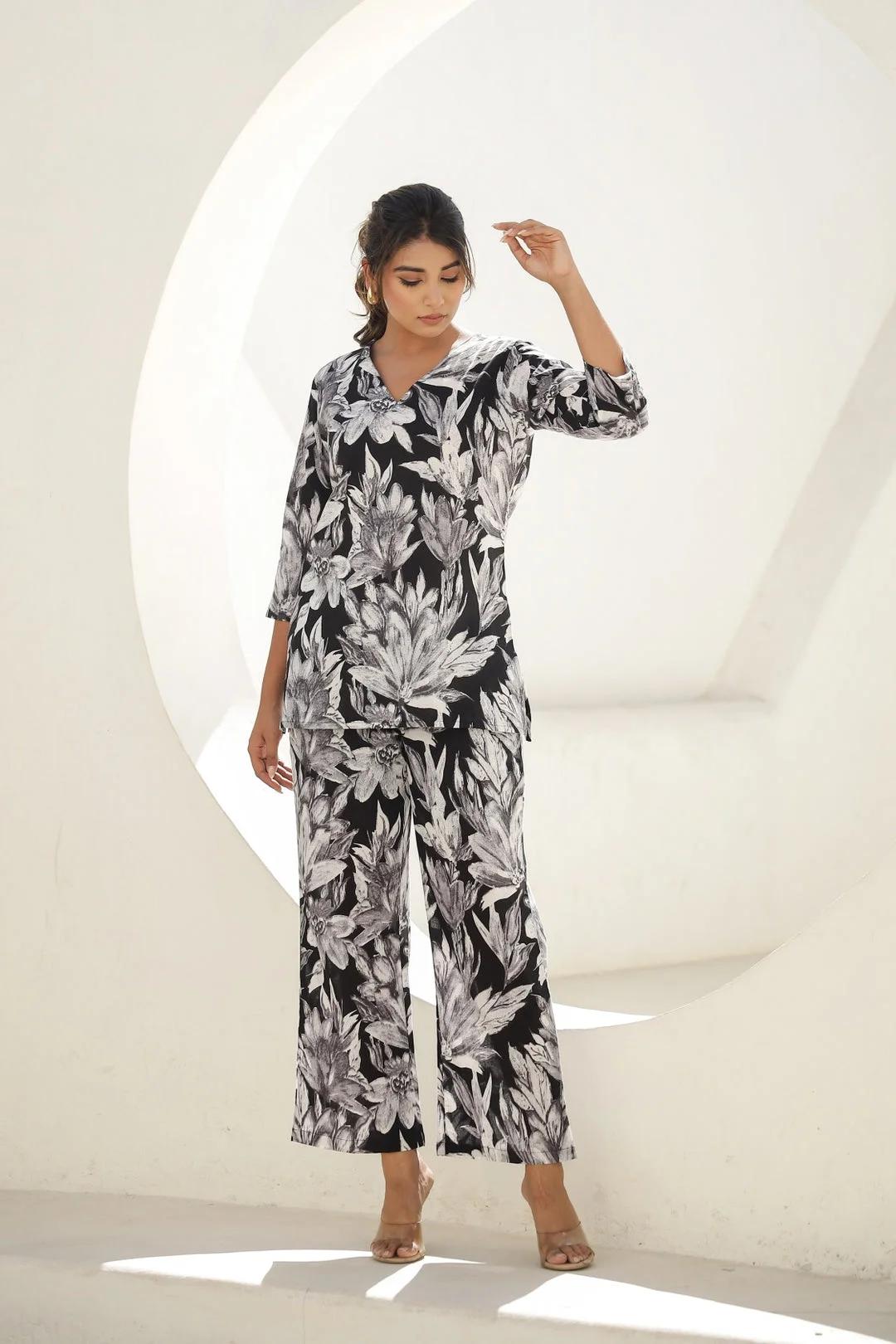 Charcoal Lily Co-ord Set