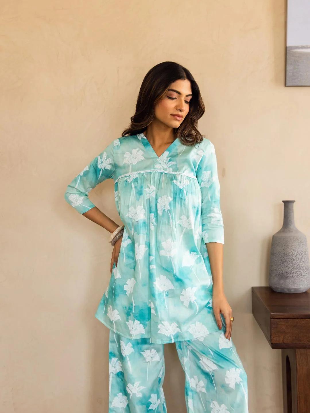 Aqua Mist Co-Ord Set